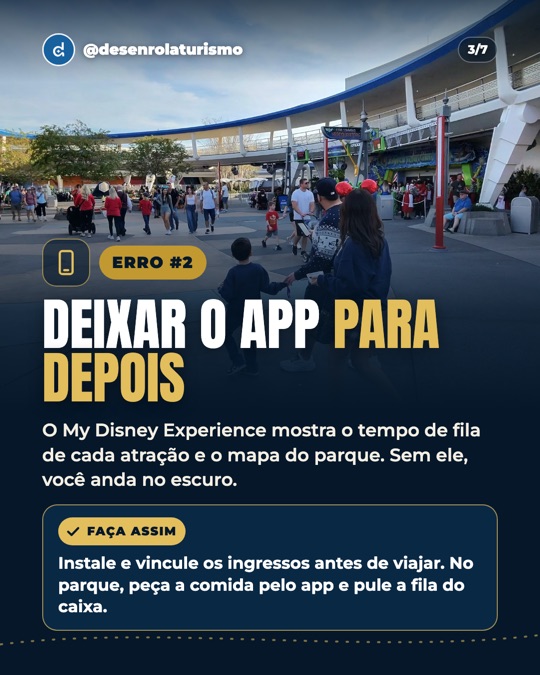 Erro 2: deixar o app para depois. Faça assim: instale e vincule os ingressos antes de viajar e peça a comida pelo app