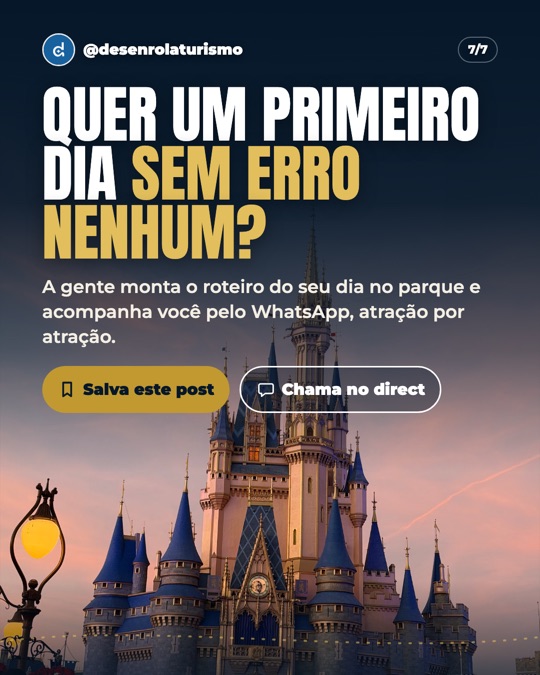 Chamada final: quer um primeiro dia sem erro nenhum? Salva este post e chama no direct